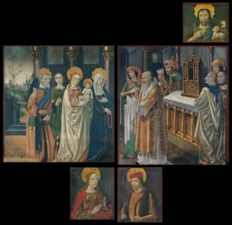 Gemälde von den Türen der Orgel der Kathedrale von La Seu d